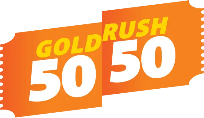 50/50 lottery logo